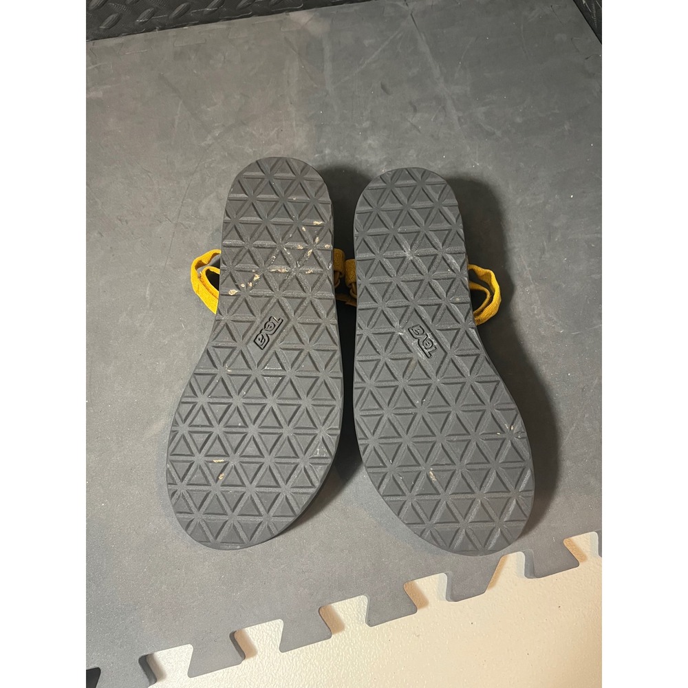 Teva Flatform Universal Sandals Womens 10 Yellow Chunky Platform 1008844 - Picture 4 of 7